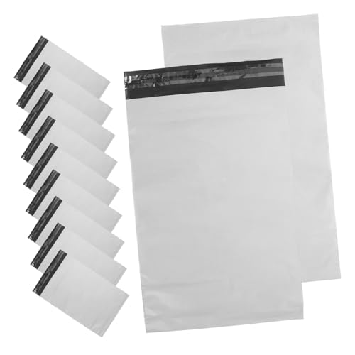 Homoyoyo 100pcs Thicken Product Express Bag Eco-friendly Shipping Bags Reusable Plastic Packing High Capacity Mailers Bubble Mailers for Long Distance Shipping