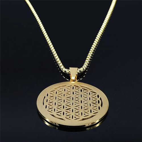Collier fleur de vie or pour remplacer les bijoux ternes par une chaîne esthétique