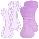 Reusable Perineal Cooling Pad for Postpartum,Gel Pregnant Ice Pack for Postpartum Soothing Relief, Hot Cold Packs for Women After Pregnancy(2 Pcs+3 Washable Sleeves/10X2.4in) (Purple)