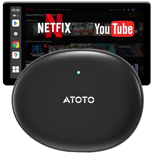 Magic AI Box Android Auto CarPlay,Adaptador CarPlay inalámbrico, con Estabilidad de Doble WiFi, Bloqueo Bluetooth,DriveChat Compatible con Youtube/Netflix (AD5)