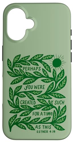 Esther 4:14 炭Ȃ͗΂̗t̃NX`Ƃđ܂ X}zP[X iPhone 16 p