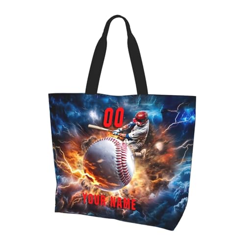 Custom Softball Tote Bag Shoulder Bag Softball Mom Handbag Shopping Bag Personalized Softball Mom Bag Tote Gifts For Women2
