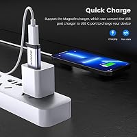 MOGOOD USB C Buchse zu USB Stecker Adapter Typ C auf U SB A Netzteil Ladegerät Ladekabel A dapter U SB Typ C Adapter für iPhone 12 13 14 Pro Max, iPad mini/Air, Samsung Galaxy S21 S22 Plus Ultra – Ansicht 4