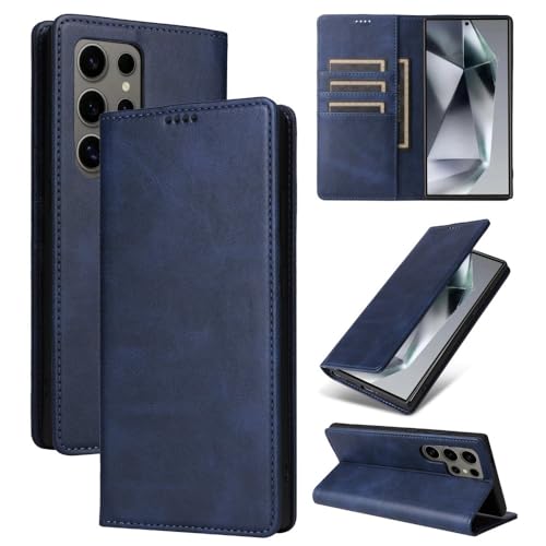 Housse Samsung Galaxy A07 bleu foncé : l'accessoire en cuir idéal pour vos déplacements quotidiens