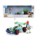 Jada Toy Story RC Turbo Buggy con Buzz Lightyear Figura 1:24 Vehículo fundido a presión - Hollywood Rides Toys