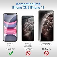 JETech Sichtschutz Schutzfolie für iPhone 11/XR, 2 Stück – Ansicht 3