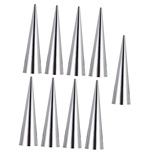 Alipis 9pcs Stainless Steel Conical Croissant Mold Bread Baking Tools for Home Baking and Easy to Supplies for Artisan Bread Making