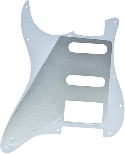 Miniatura 31 de KAISH 11 Agujero ST/Strat Estilo Pickguard SSS Pick Guard para USA/México Stratocaster/Strat Black Pearl Perla de abulón.