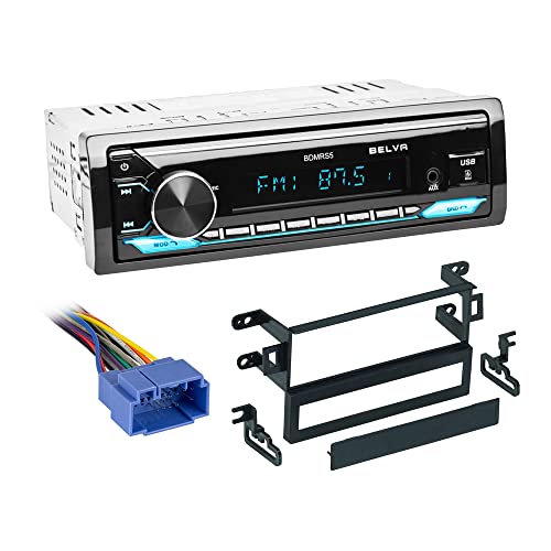 Single DIN Bluetooth Front SD/USB/AUX Car Stereo Upgrade for Honda Accord 1998-2002