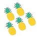 Wakauto 10 szt. urocze owoce magnesy na lodówkę gumowe owoce naklejki na lodówkę owoce magnes na lodówkę przybory kuchenne (ananas )