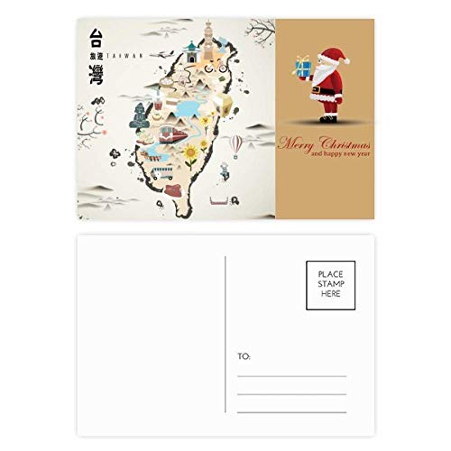 Carte de voyage Taiwan Pere Noel lot 20 cartes postales correspondance et collectionneurs