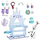 Mattel Disney Die Eiskönigin Olaf-Puppe mit Zubehör, Leckereien-Schlitten mit Olaf-Puppe, Verkaufswagen, Speisen und mehr, inspiriert von Die Eiskönigin: Winterfest“, JBG55