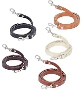 PandaHall 5 Color Cross Body Purse Strap, Adjustable Leather Handles with Platinum Buckles