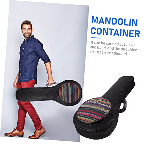 Housse mandoline ethnique Levemolo avec grand rangement et double sangle