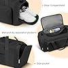 Sports Gym Bag Duffle Bag with Shoes Compartment for Womens Mens, CS COSDDI Weekend Travel Bag Overnight Bag with Wet Pocket, Luggage Bag Hospital Bag Holdall Bags with Shoulder Strap Backpack (Black) #2