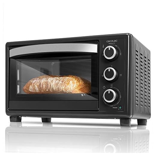 Cecotec Horno Conveccion Sobremesa Bake&Toast 550. Capacidad de 23 litros, 1500 W, 3 Modos, Temperatura hasta 230ºC y Tiempo hasta 60 Minutos, Incluye Bandeja Recogemigas
