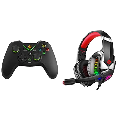 Image of Cosmic Byte C3070W Nebula 2.4G Wireless Gamepad G2050 RGB 7.1 Surround Sound USB Gaming Headphone