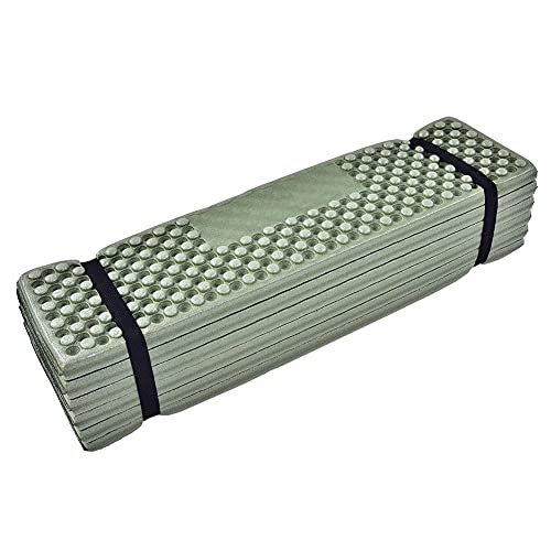 Folding Sleeping Pad, Outdoor Foldable Beach Mats Camping Tent Sleeping Pad Mattress for Yoga, Camping, Picnic(Green)