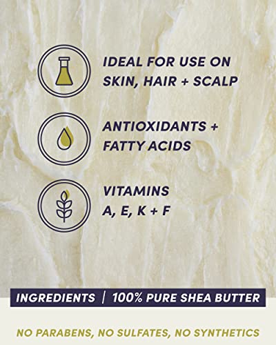 Eu'genia Everyday Shea Butter (Lavender, 12Oz), 100% Pure Unrefined Ghanaian Shea, Premium Face & Body Moisturizer For All Skin And Hair Types… #TOP2