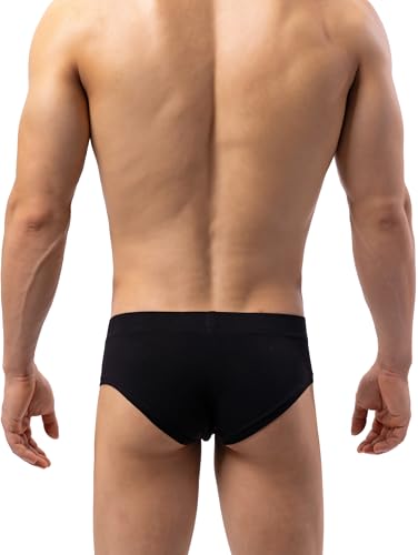 iKingsky Men's Seamless Front Pouch Briefs Sexy Low Rise Cheeky Modal Underwear for Men3