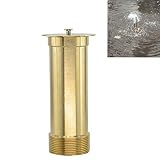Thaoya Brass Pond Sprinkler Nozzle, Adjustable Water Fireworks Fountain for Spray Pond, Garden and P
