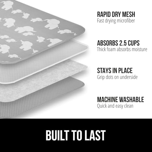 50% Off Gorilla Grip Microfiber Dish Drying Mat 2-Pack