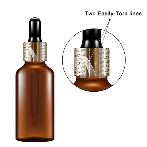 Image of Morepack Shrink Bands for Bottle Jars 45x23mm 200Pcs | Printed Perforated Heat Shrink Wrap Sealer