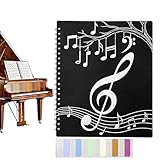 Notenhefter | 40 Taschen Schutzalbum, zeigt 80 Seiten Spiralbindung Chorbinder | Pres, Foto, Scrapbook, Papier, Malerei, Klavier, Lebenslauf, Karte, Andenken, Business, Zeichnen