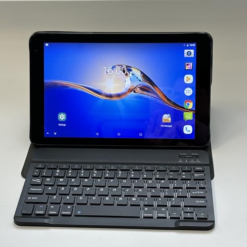 Image of Tablet with Keyboard,G1,10.1 inch Screen,3GB RAM,128G+128G Memory,4G LTE Android Tablet with Dual SIM Slots, 5MP+16MP Camera, 5000mAh Battery,Notebook Computer (Black, 5)