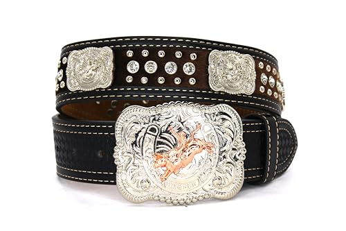 West Star Cowhair Belt Mens Women Western Cowboy Leather Belt Longhorn Horse Rooster Cowboy Prayer Flag