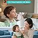 HXGDEE Nasal Aspirator (BC-025) for Baby, 2 in 1 Rechargeable Electric Baby Nose Suker with Sprayer, 70KPA Snot Sucker for Baby with 5 Suction Levels, Type-C Charging with Music and Soothing Light