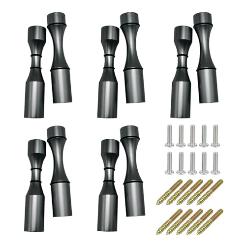 Beasygocean Wine Bottle Wall Pegs 5 Bottle Matte Gray Single Vino Pin for Drywall or Wood Surfaces