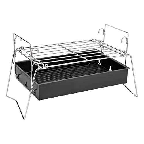 harayaa Camping Grill Removable Stand Grill Accessories Cooking Grill Foldable Portable BBQ Grill for Outdoor Backyard Backpacking Cooking Barbecue