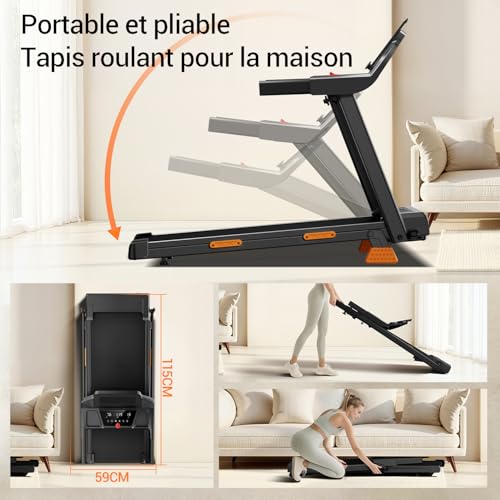 CURSOR Tapis de Course Pliable Inclinable – vue 6