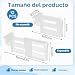 Imagen de THQAE 12 Pcs Organizador Nevera Separadores Puerta Nevera Divisores para Frigorífico Separadores de Plástico Ajustable Sujeta Botellas Frigorifico Organizar Puerta Frigorifico Lata Botalla