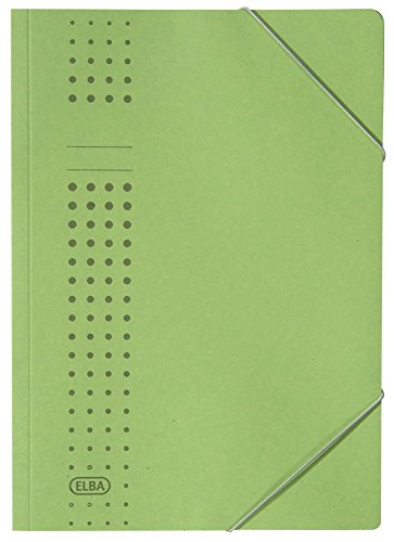 Preisvergleich Produktbild Elba 400010058 Aktendeckel und Aktenhüllen Eckspanner A4 grün