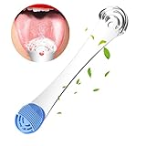 MOOSEC Tongue Scraper for Adults&Kids, Durable Food Grade 2 in 1 Silicone Tongue Brush and 100% Stainless Steel Tongue Scrapers, Reduce Bad...