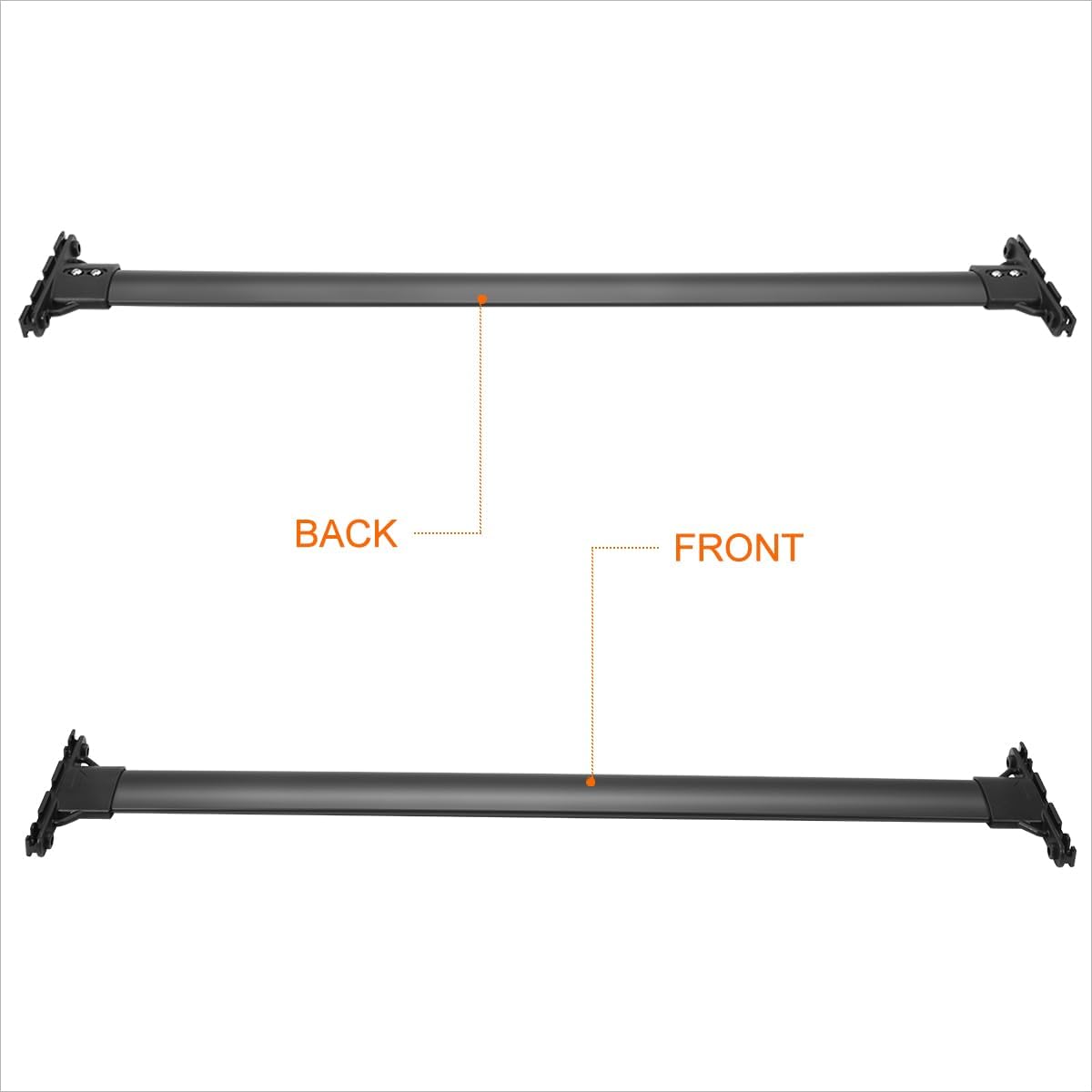 2Pcs Aluminum Top Roof Racks Cross Bars Cargo Luggage Carrier Compatible with 10-15 Lexus RX350 RX450H,Black