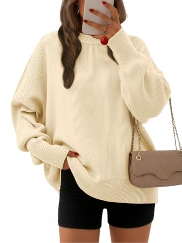 Image of EFAN Womens Oversized Sweaters Batwing Sleeve 2026 Fall Fashion Outfits