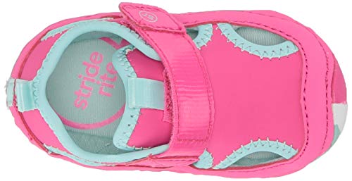 Image of Stride Rite Girl's Soft Motion Splash Boy's /Girl's Water Play Sandal Sandal, FUCHSIA, 6 W US Big Kid