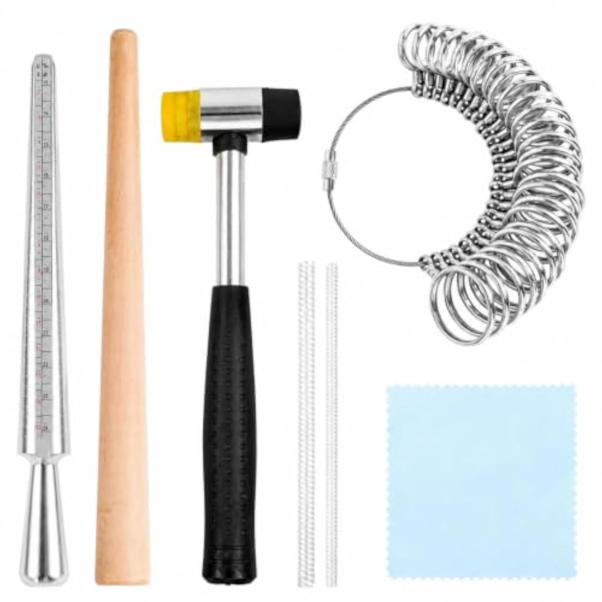 Band Sizing and Adjustment Tool Kit for Jewelers, 7-Piece Set