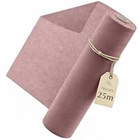 Twinzee - Vlies Tischläufer Rosa, Alt 30 cm x 25 m - Tischband fur Tischdeko Geburtstag, Hochzeit, Taufe, Outdoor - Decoratives Tischläufer Modern Rolle