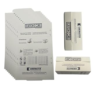 CatchCore Mouse, Roach Traps, Silverfish Traps,Crawling Insect Traps, Glue Traps, Non-Toxic, Disposable, Premium Adhesive Formula (12)