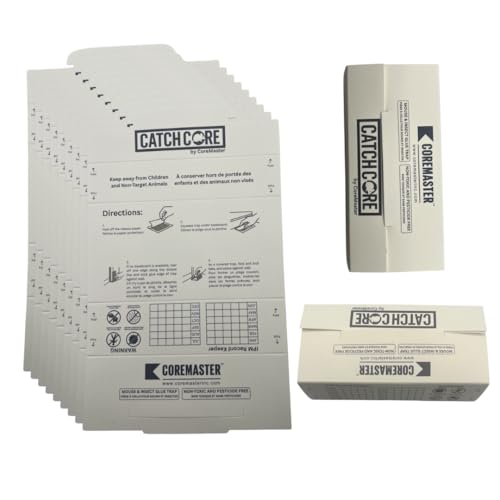 CoreMaster Mouse & Insect Glue Trap,Insect Monitors, Indoor Cockroach,Silverfish and All Other Crawling Insects Trap. Non-Toxic & Pesticide Free Solution for Your Home. by Coremaster Inc - Used condition - CA$21.30