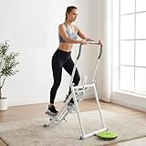 Structure robuste et sécurité renforcée: Fabriqué avec un cadre métallique solide, ce stair stepper maison supporte jusqu’à 150 kg. Les pédales antidérapantes larges et le guidon sécurisé garantissent une excellente stabilité pendant l’exercice. Cet appareil escalier fitness assure un entraînement sûr même lors de séances intensives