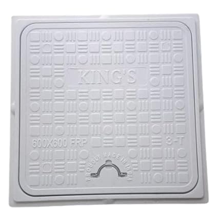 Shree SACCHIYAY Stone World FRP Manhole Cover Grey Color King (36X36)