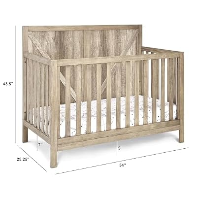 Suite Bebe Barnside 4-in-1 Convertible Baby Crib in Vintage Chestnut