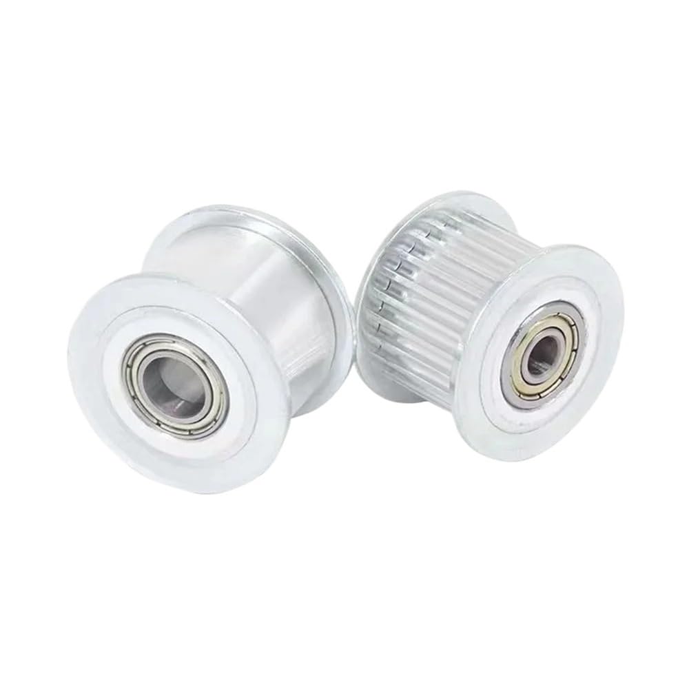 1/2/3/5/10 pièces HTD3 16 dents tendeur de poulie de renvoi alésage 3/4/5/6/7/8/9 mm largeur de courroie adaptée 7 mm (pour courroie 6 mm) guide de roulement roue synchrone 16T(3mm With teeth,3pcs)