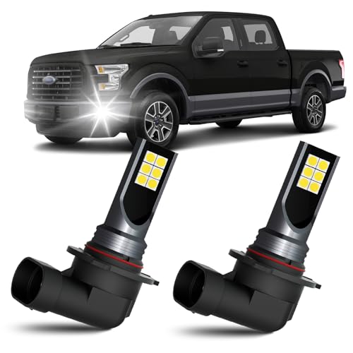 CEXHEHD 2pcs F150 Fog Lights Fits for 2004-2023 Ford F150, 300% Super Bright 6500K Cool White Fog LED Fog Light Bulbs Package Plug and Play