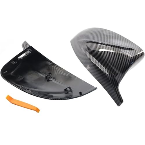 Coque de rétroviseur latéral aspect carbone de haute précision avec assistance